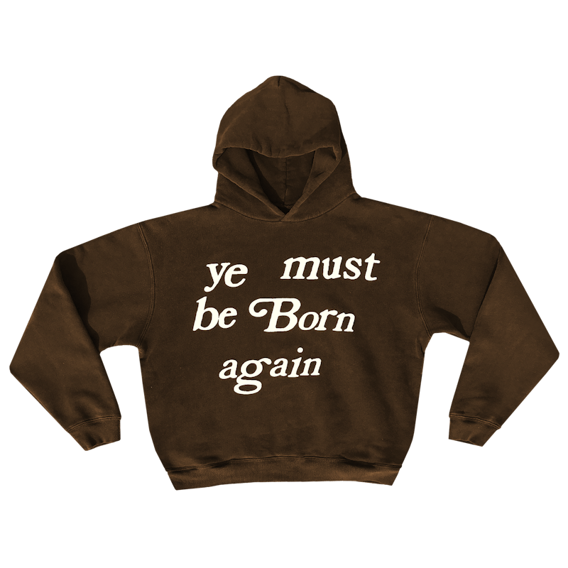 Cactus Plant Flea Market Born Again Hooded Sweatshirt Brown