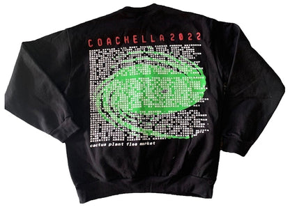 Cactus Plant Flea Market Coachella Weekend 2 Crewneck Black