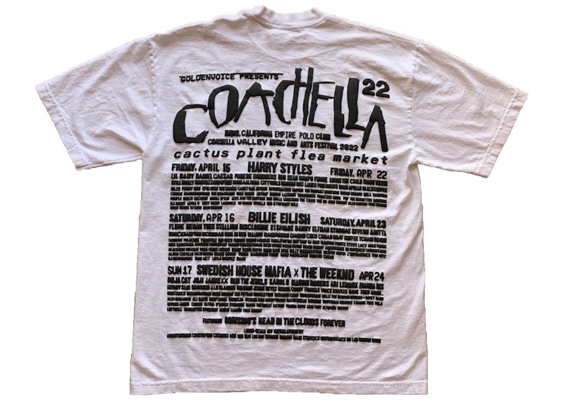 Cactus Plant Flea Market Coachella Weekend 2 T-shirt White