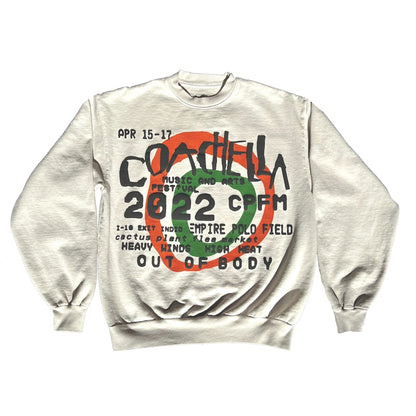 Cactus Plant Flea Market Coachella x CPFM Weekend 1 Crewneck Bone