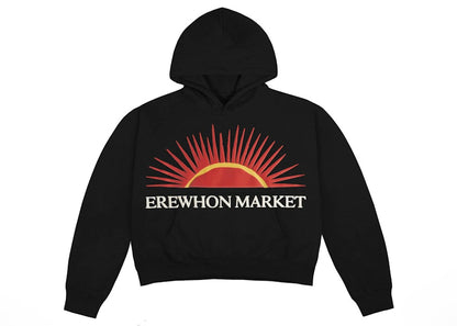 Cactus Plant Flea Market Erewhon Market Women's Cropped Hoodie Black