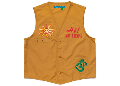 Cactus Plant Flea Market Gardening Club Vest Mustard