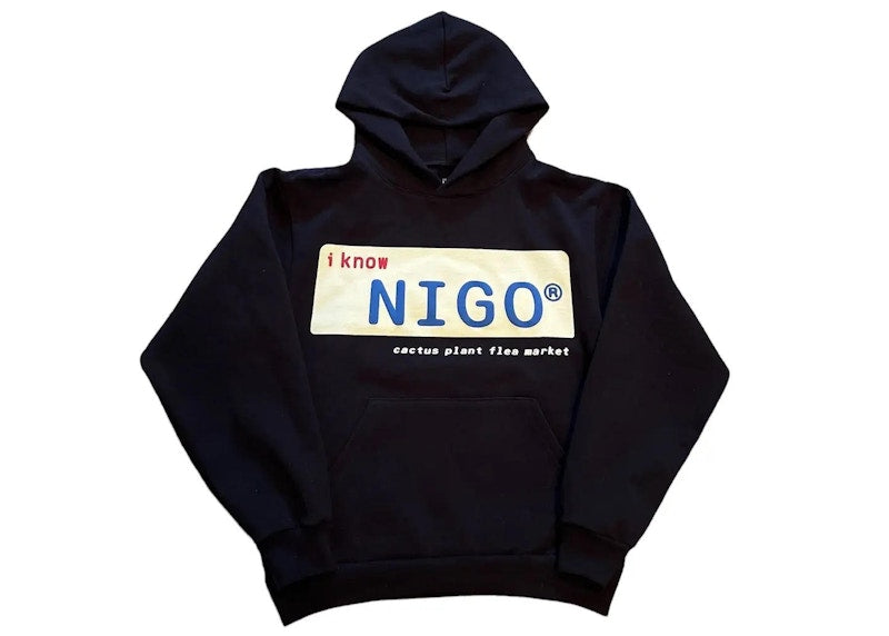 Cactus Plant Flea Market I Know Nigo Hoodie Black
