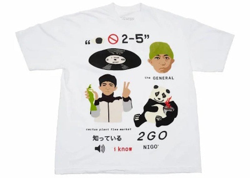Cactus Plant Flea Market I Know Nigo T-shirt White