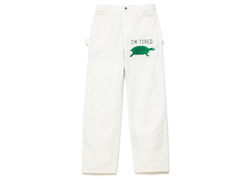 Cactus Plant Flea Market I'M Tired Painter Pant White