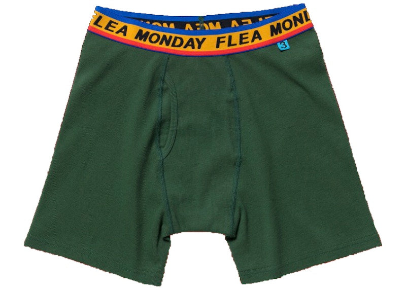 Cactus Plant Flea Market Monday Flea Boxer Brief Green