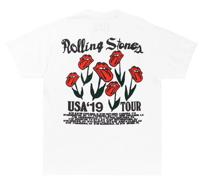 Cactus Plant Flea Market Rolling Stones Strange Plant T-shirt White