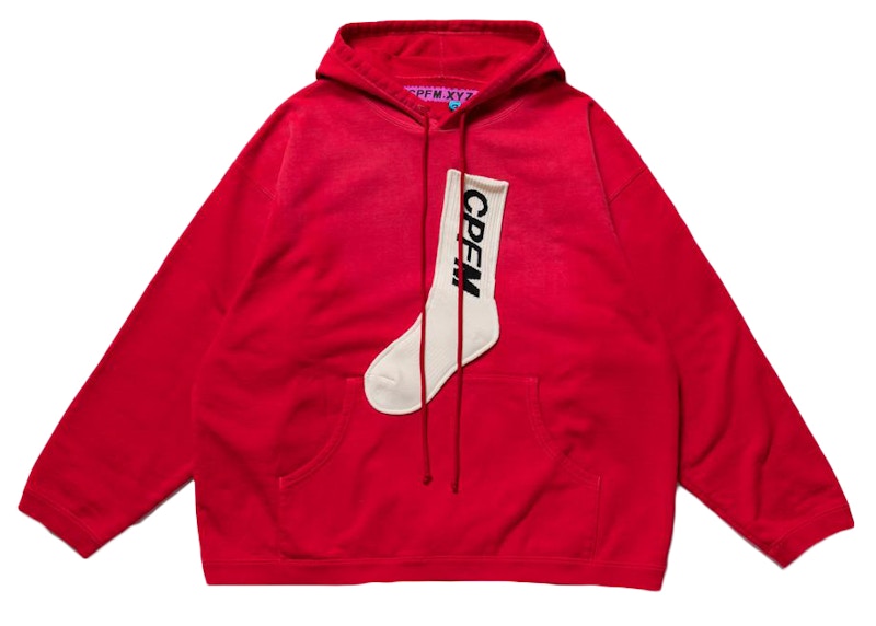 Cactus Plant Flea Market Sock Hooded Pullover Red