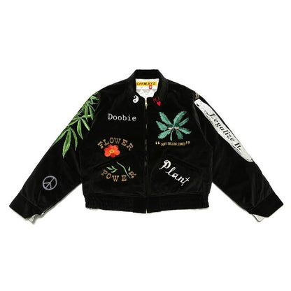 Cactus Plant Flea Market Souvenir Jacket Black