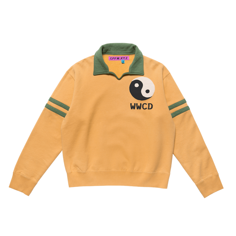 Cactus Plant Flea Market WWCD Club Sweatshirt Yellow