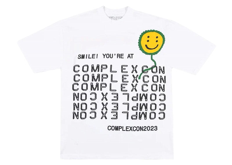 Cactus Plant Flea Market x ComplexCon Smile! Tee White