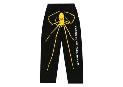 Cactus Plant Flea Market x ComplexCon Smiley Spider Wide Leg Sweatpants Black