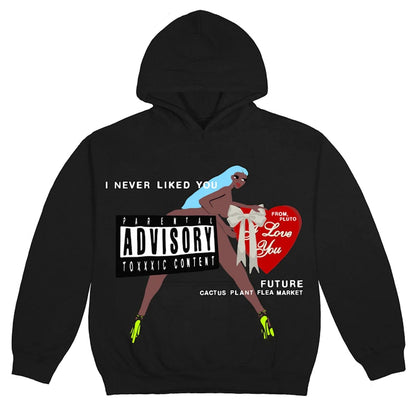 Cactus Plant Flea Market x Future I Love You Hoodie Black