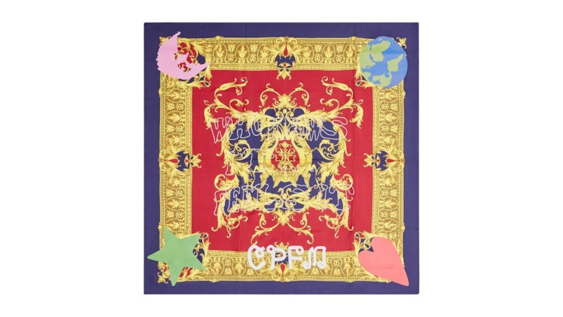 Cactus Plant Flea Market x Junya Watanabe CPFM Silk Print B Scarf Multicolor