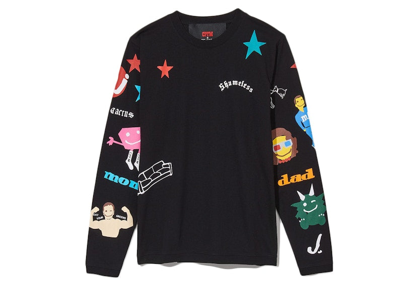 Cactus Plant Flea Market x Marc Jacobs Tattoo Longsleeve T-Shirt Black