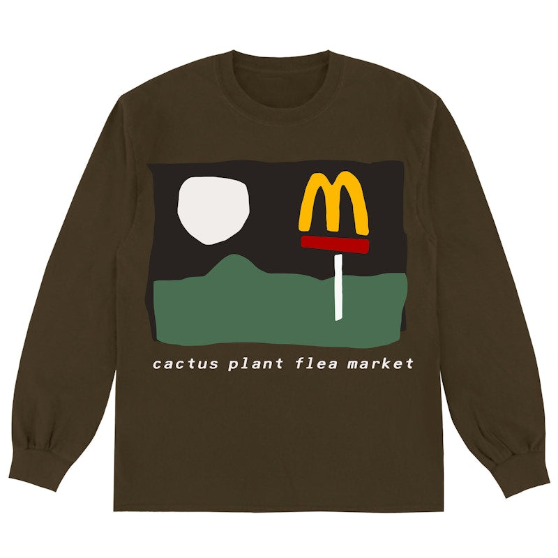 Cactus Plant Flea Market x McDonald's 24/7 Long Sleeve T-shirt Clove