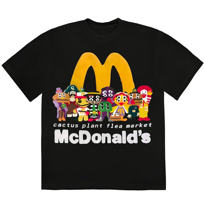 Cactus Plant Flea Market x McDonald's Cactus Buddy! And Friends T-shirt Black