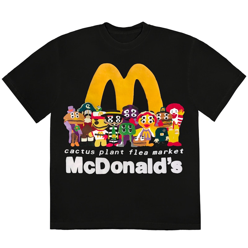 Cactus Plant Flea Market x McDonald's Cactus Buddy! And Friends T-shirt Black