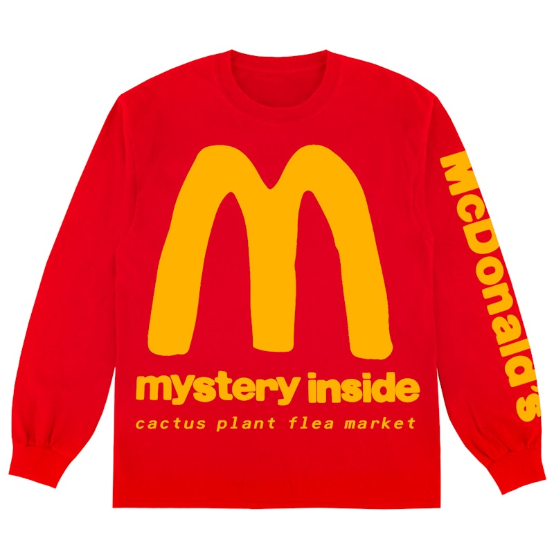 Cactus Plant Flea Market x McDonald's Drive-Thru Long Sleeve T-shirt Tomato