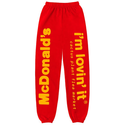 Cactus Plant Flea Market x McDonald's Drive-Thru Sweatpants Tomato