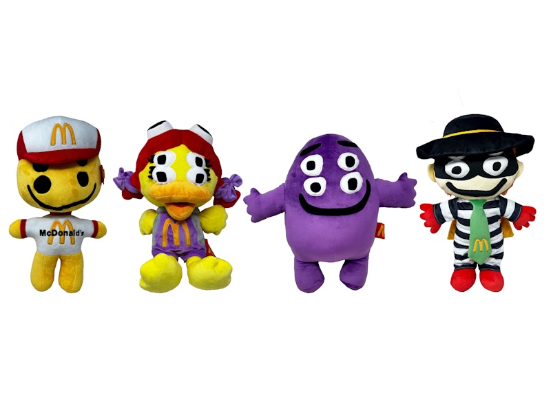 Cactus Plant Flea Market x McDonald's Hamburglar Grimace Birdle The Early Bird Cactus Buddy Set of 4 Plush