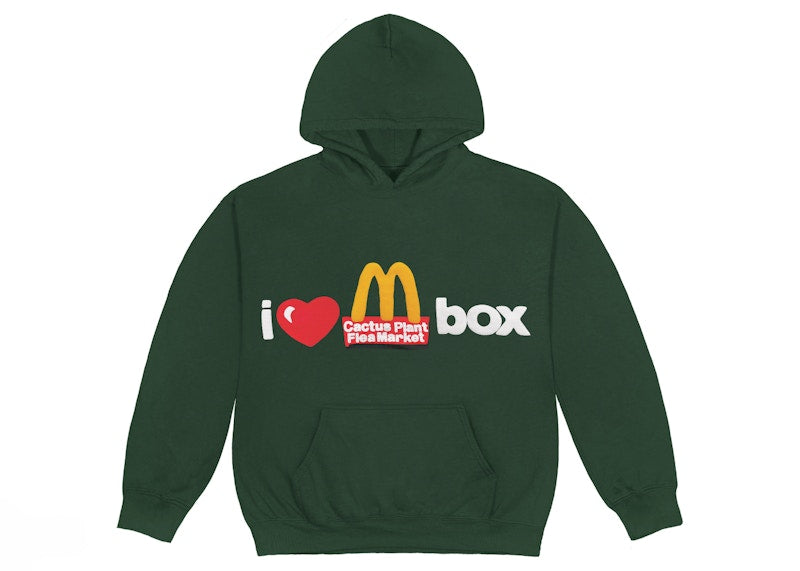 Cactus Plant Flea Market x Mcdonalds We Love 2 C U Hoodie (F&F) Green