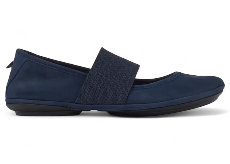 Camper Right Ballerina Mary Jane Navy Nubuck (Women's)
