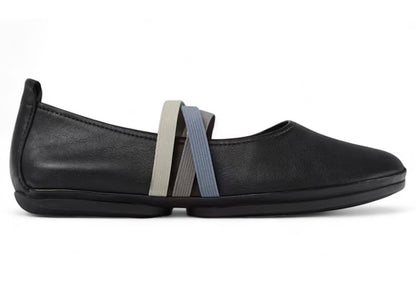 Camper Twins Ballerina Flat Black Blue Grey (Women's)