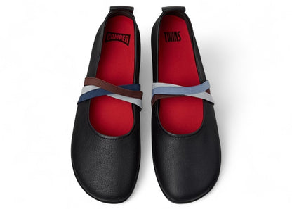 Camper Twins Ballerina Flat Black (Women's)