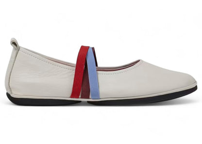 Camper Twins Ballerina Flat White Multi-Color (Women's)