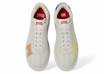 Camper Twins K21 Sneaker White Beige Blue Yellow (Women's)