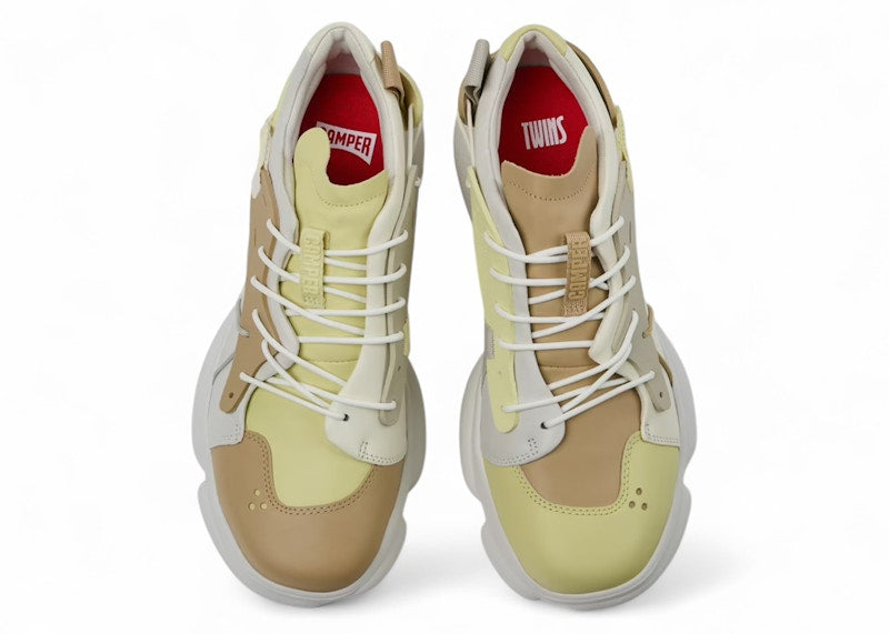 Camper Twins Karst Sneaker Beige White Yellow