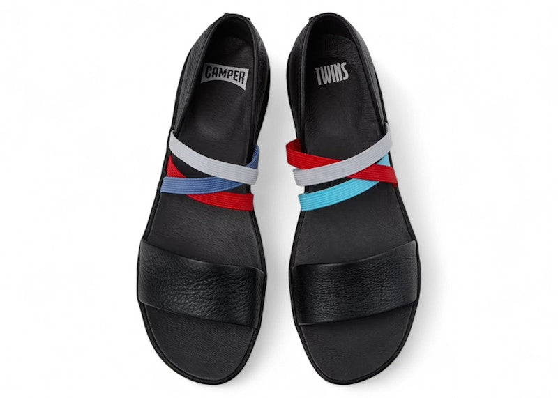 Camper Twins Sandal Black Blue Red (Women's)