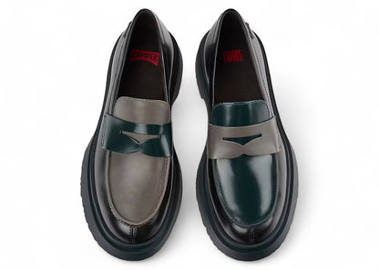 Camper Twins Walden Loafer Black Green (Women's)