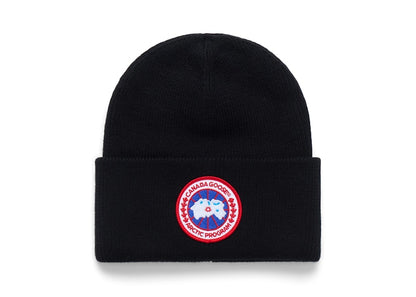 Canada Goose Logo Wool Beanie Black