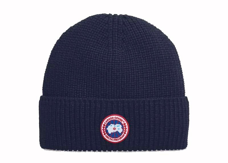 Canada Goose Rib Toque Beanie Navy Heather
