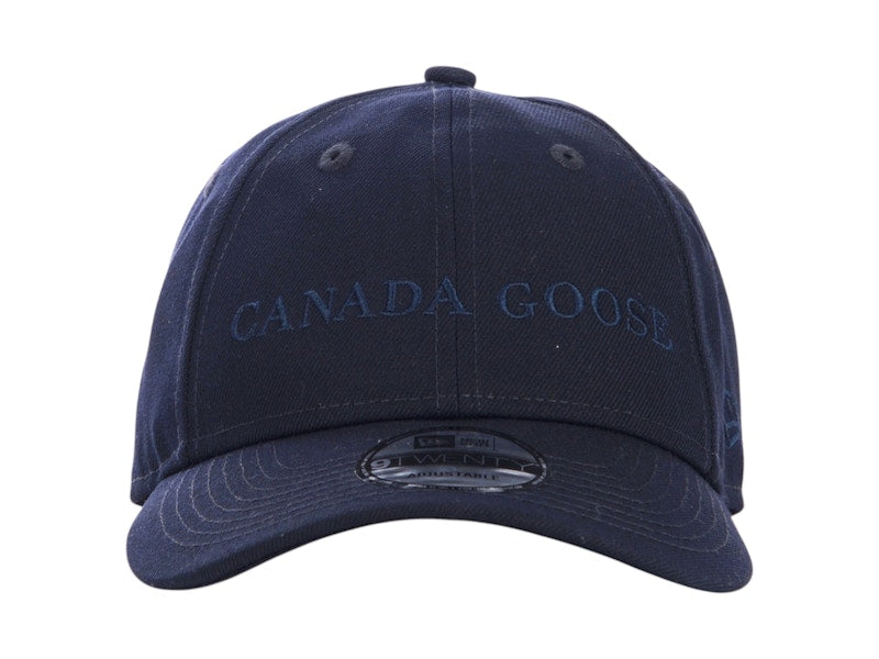 Canada Goose Woodmark Embroidered-Logo Baseball Cap Navy