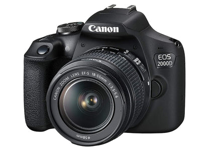 Canon EOS 2000D Rebel T7 DSLR Camera / 18-55mm Lens / 58mm Filters Bundle 2727C002AA_EDI_3STX
