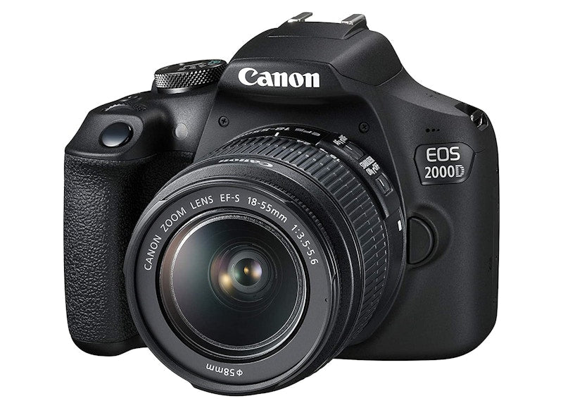 Canon EOS 2000D Rebel T7 DSLR Camera / 18-55mm Lens / 58mm Filters Bundle 2727C002AA_EDI_3STX