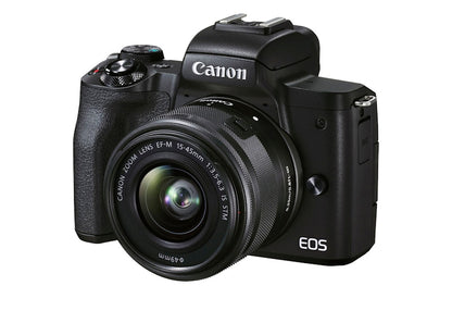 Canon EOS M50 Mark II Mirrorless Digital Camera / 15-45mm Lens Bundle 4728C006_EDI_2STX