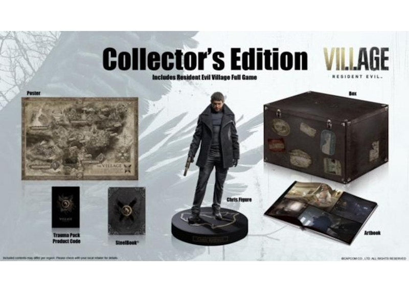 Capcom PS4 Resident Evil Village Standard Collector's Edition Video Game Bundle
