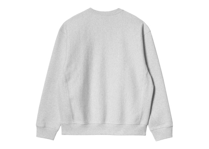 Carhartt WIP American Script Sweatshirt Ash Heather