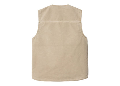 Carhartt WIP Arbor Dearborn Canvas 12oz Vest Dusty Hamilton Brown