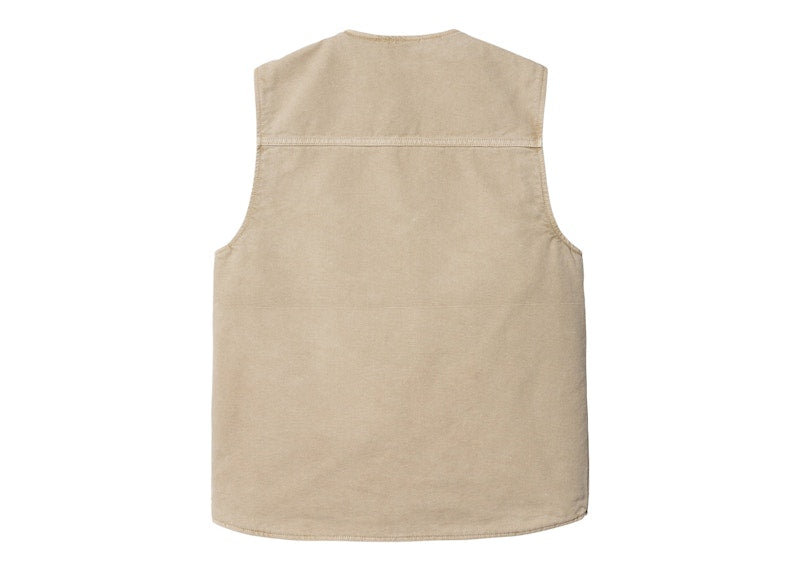 Carhartt WIP Arbor Dearborn Canvas 12oz Vest Dusty Hamilton Brown