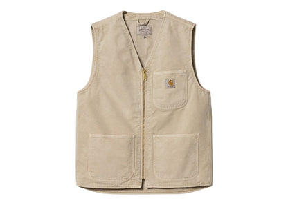 Carhartt WIP Arbor Dearborn Canvas 12oz Vest Dusty Hamilton Brown
