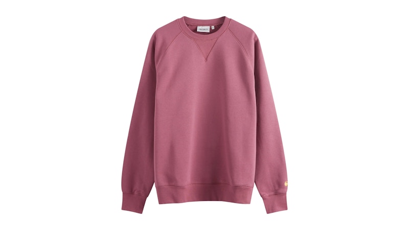 Carhartt WIP Chase Crew Sweatshirt Dusty Fuchsia/Gold