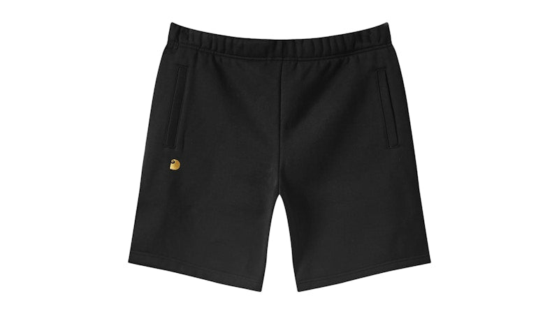 Carhartt WIP Chase Sweat Shorts Black/Gold