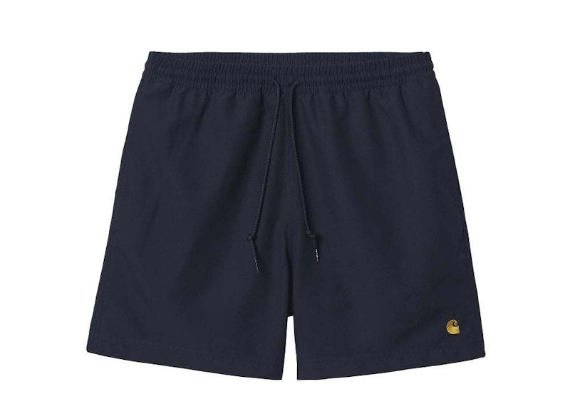 Carhartt WIP Chase Swim Trunks Dark Navy/Gold