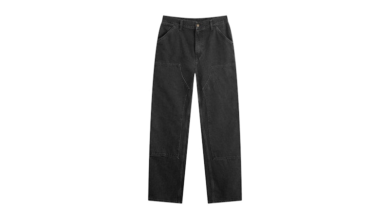 Carhartt WIP Denim Double Knee Pant Black Stone Washed