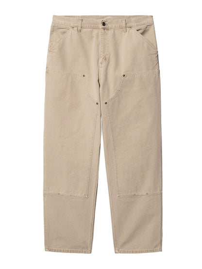 Carhartt WIP Double Knee Dearborn Canvas 12oz Relaxed Straight Fit Pants Dusty H Brown (Faded)